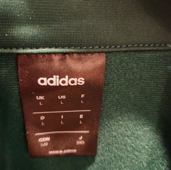 Adidas Men's Classics Mineral Green Track Jacket - Picture 3 of 3